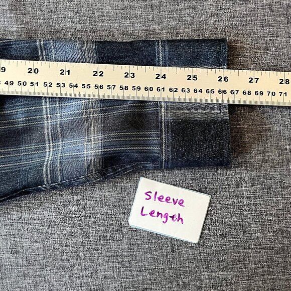 Rhone Plaid Long Sleeve Button Up Shirt - Men's Size M - Picture 9 of 11